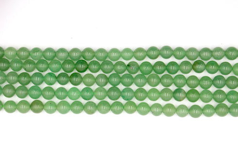 Green Aventurine Gemstone Beads, 8mm, Round